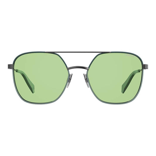Polaroid Polaroid Green Metal Sunglasses POPLD6058S1EDUCAC 1728,67434610848,Green,New with tags,Polaroid,Unisex,Unisex Sunglasses - Sunglasses