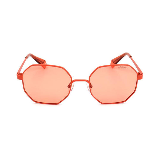 Polaroid Polaroid Orange Metal Sunglasses POPLD6067S2M5HEAC 1728,New with tags,Orange,Polaroid,Unisex,Unisex Sunglasses - Sunglasses