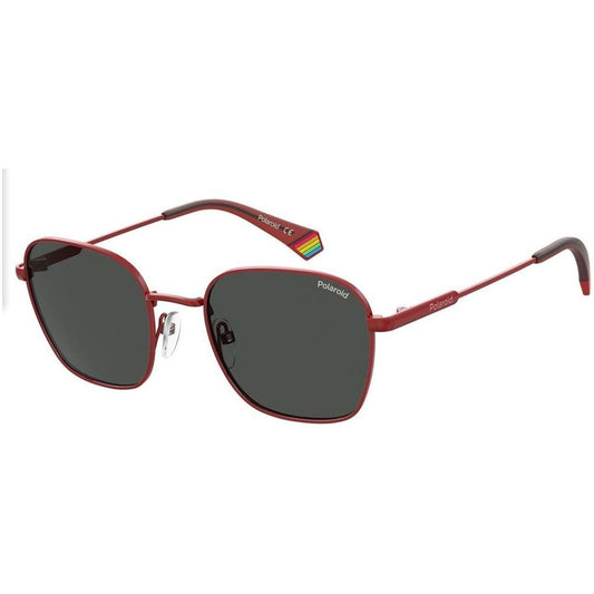 Polaroid Polaroid Red Steel Sunglasses POPLD6170SC9AAC 1728,New with tags,Polaroid,Red,Unisex,Unisex Sunglasses - Sunglasses