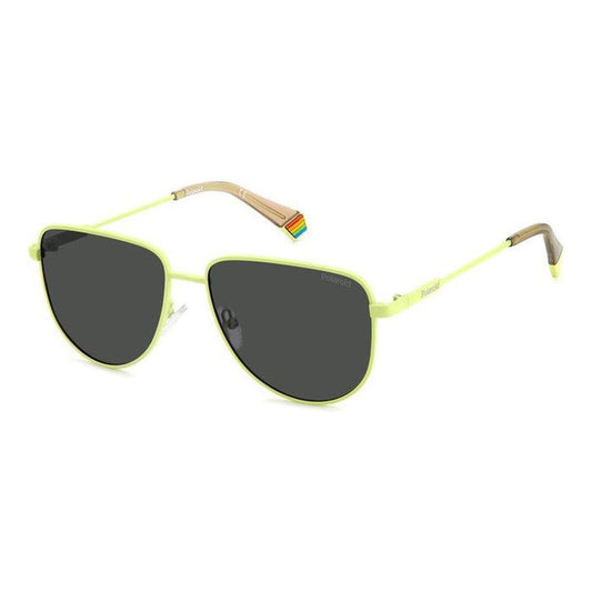 Polaroid Polaroid Yellow Metal Sunglasses POPLD6196SX4ANF6M9AC 1728,New with tags,Polaroid,Unisex,Unisex Sunglasses - Sunglasses,Yellow