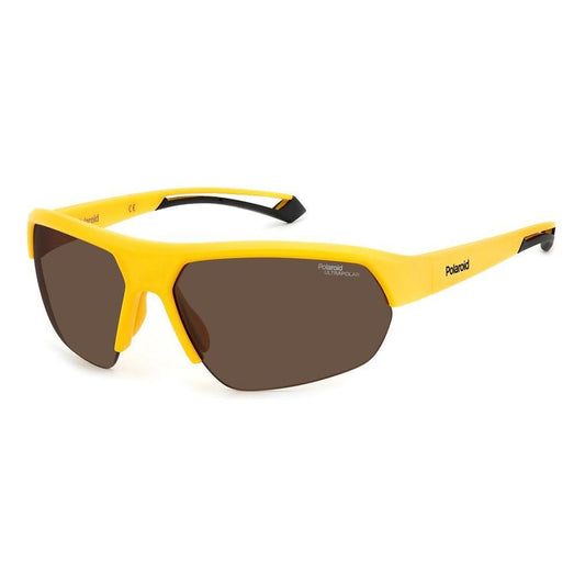 Polaroid Polaroid Yellow Resin Sunglasses POPLD7048S2V7G647AC 1728,New with tags,Polaroid,Unisex,Unisex Sunglasses - Sunglasses,Yellow
