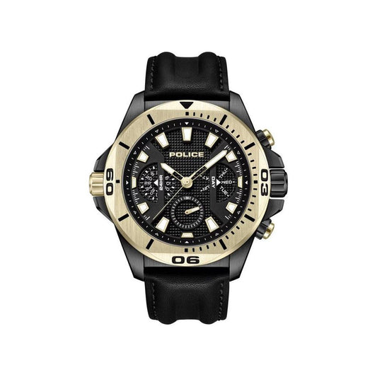Police Police Black Artificial Leather Watch POPEWJF0022501AC 1728,67434610848,Black,Men,New with tags,Police,Watches for Men - Watches