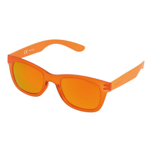 Police Police Orange Injected Sunglasses POS194450B55RAC 1728,New with tags,Orange,Police,Unisex,Unisex Sunglasses - Sunglasses