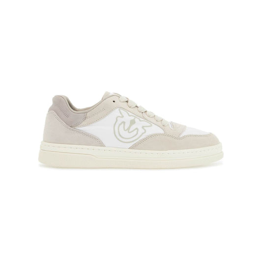 Pinko casual and elegant beige leather sneakers mandy 10 Sneakers Pinko Light Gray