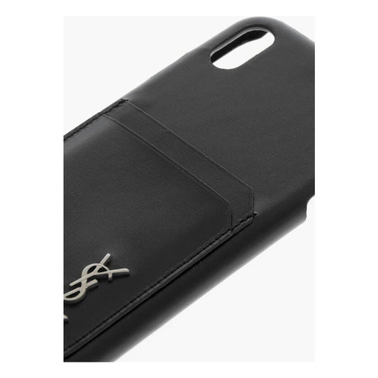 Saint Laurent Saint Laurent Leather XS Iphone Cover SAP605407GD 1728,74866327712,Black,Jewelry,Men,Men - Jewelry,New with tags,Other - Men - Jewelry,Saint Laurent