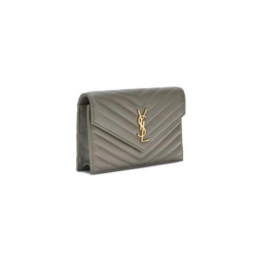 Saint Laurent-Saint Laurent Wallet with shoulder strap-1728,72470364320,Bags,Green,New with tags,Saint Laurent,Wallets - Women - Bags,Women,Women - Bags-SA742920AAA443798BB