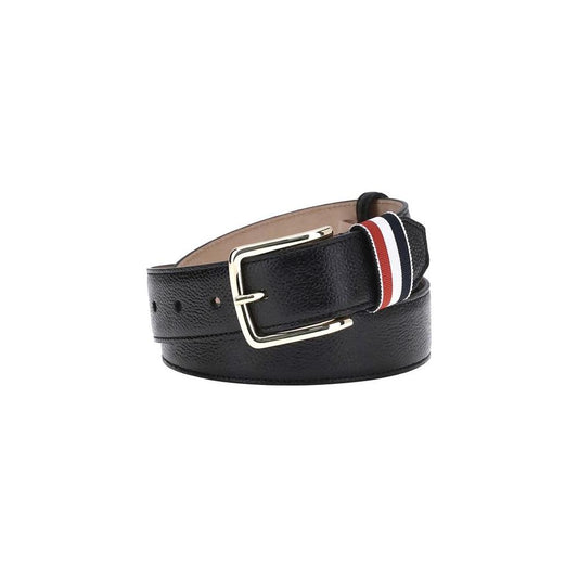 Thom Browne Thom Browne Hammered leather Belt TH-MCX039A00198001-100 CM / 40 INCHES 100 cm / 40 Inches,1728,72470364320,85 cm / 34 Inches,90 cm / 36 Inches,Accessories,Belts - Men - Accessories,Black,Men,Men - Accessories,New with tags,Thom Browne