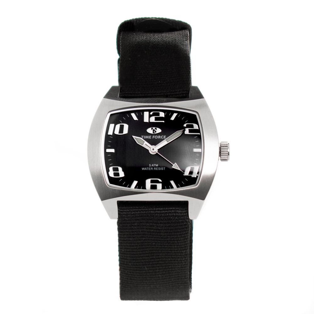 Time Force Black Nylon Sport Watch