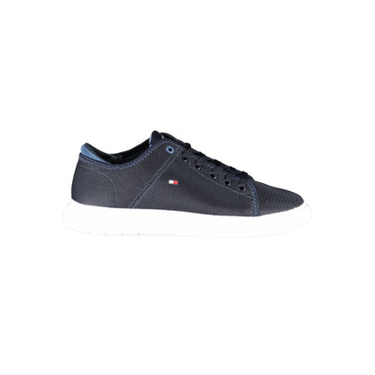 Tommy Hilfiger Blue Recycled Polyester Men Sneaker