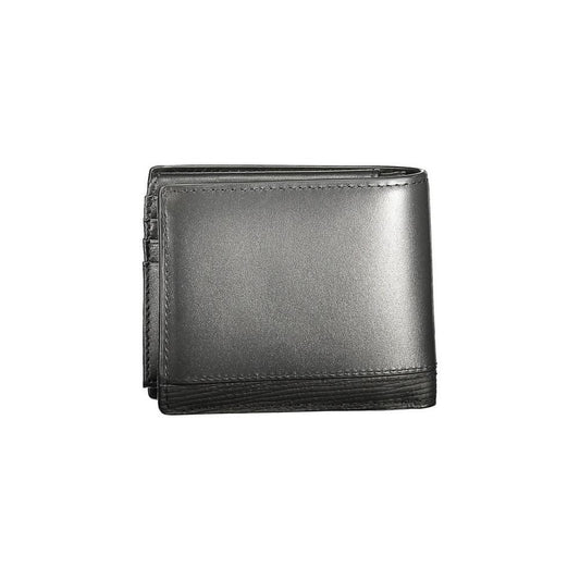 Tommy Hilfiger Black Leather Men Wallet