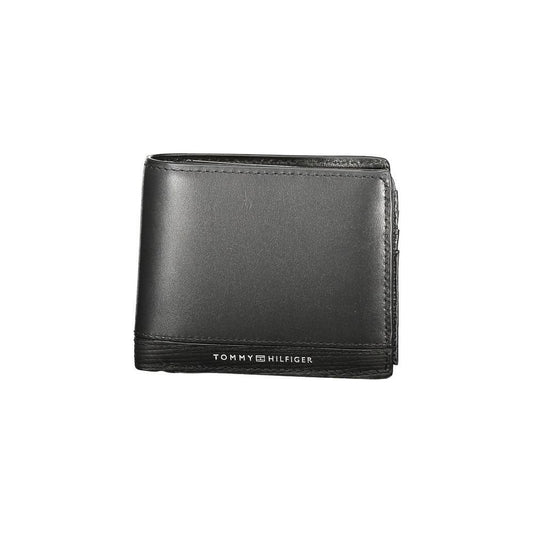 Tommy Hilfiger Black Leather Men Wallet