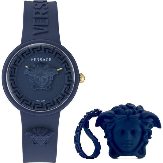 VERSACE Mod. MEDUSA POP 3H + VERSACE BLUE SILICON PURSE WATCHES VERSACE Dark Slate Gray