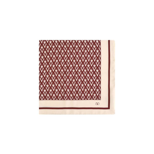 Valentino Garavani Valentino Garavani Toute la V silk Scarf VA7W2EI114SHT46LBB 1728,72470364320,New with tags,Red,Scarves - Women - Accessories,Valentino Garavani,Women