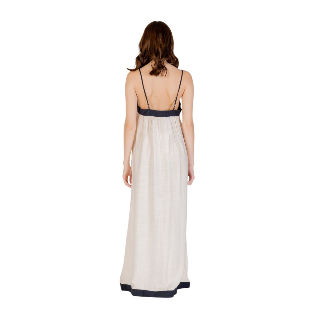 Vero Moda Beige Nylon Long Dress