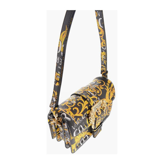 Versace Versace JEANS COUTURE Saffiano Faux Leather Baroque Motif RANGE F wi VEP518656GD 1728,74866327712,Bags,New with tags,Shoulder Bags - Women - Bags,Versace,Women,Women - Bags,Yellow