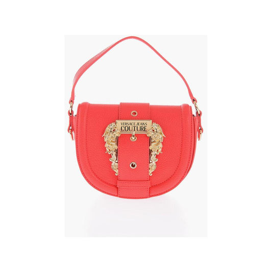 Versace Versace JEANS COUTURE Texture Faux Leather Shoulder Bag with Maxi Go VEP518635GD 1728,74866327712,Bags,New with tags,Red,Shoulder Bags - Women - Bags,Versace,Women,Women - Bags