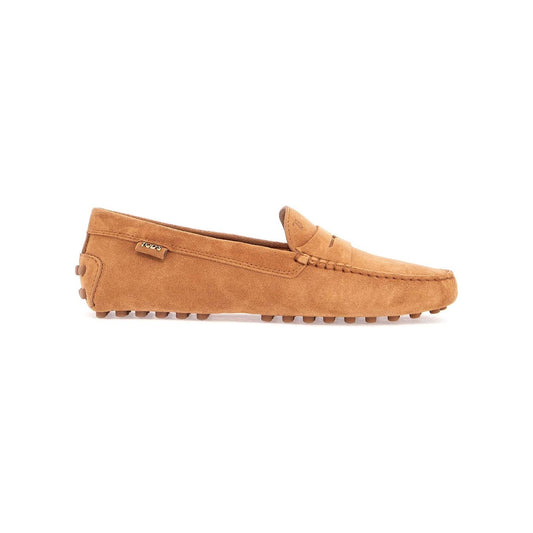 Tod'S men's suede leather loafers in cognac Loafers Tod'S Dark Salmon