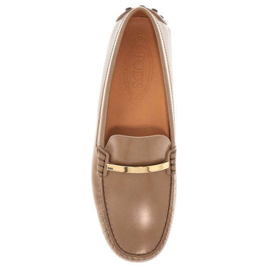 Tod'S cappuccino leather driving moccasin Loafers Tod'S Sienna