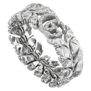 ANELLI GUCCI MOD. YBC702376001 DESIGNER FASHION JEWELLERY GUCCI JEWELS Gray