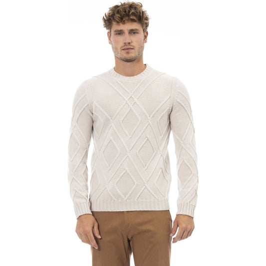 Alpha Studio Sweaters Sweaters Alpha Studio Light Gray