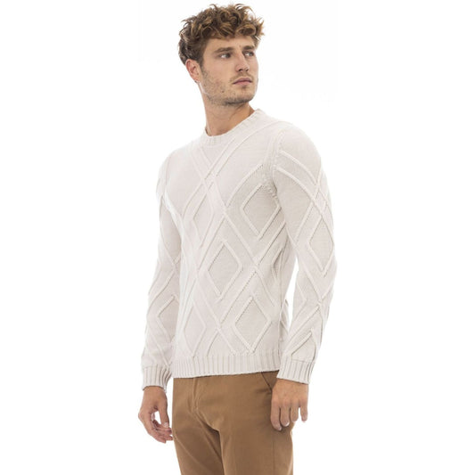 Alpha Studio Sweaters Sweaters Alpha Studio Light Gray