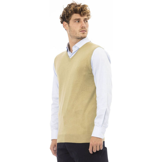 Alpha Studio Vest Vest Alpha Studio Tan