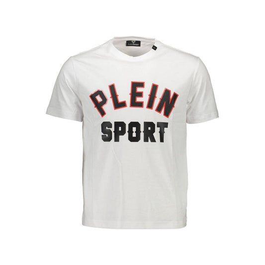 Plein Sport White Cotton Men T-Shirt