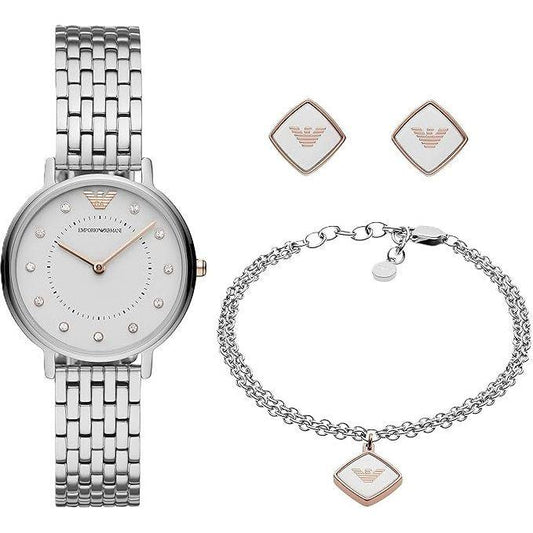 EMPORIO ARMANI Mod. KAPPA Special Pack + Bracelet and Earrings WATCHES EMPORIO ARMANI Light Gray