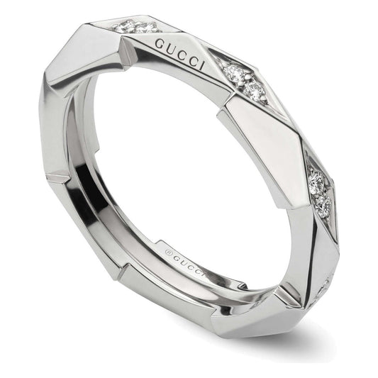 ANELLI GUCCI MOD. YBC789344001 DESIGNER FASHION JEWELLERY GUCCI JEWELS Light Gray