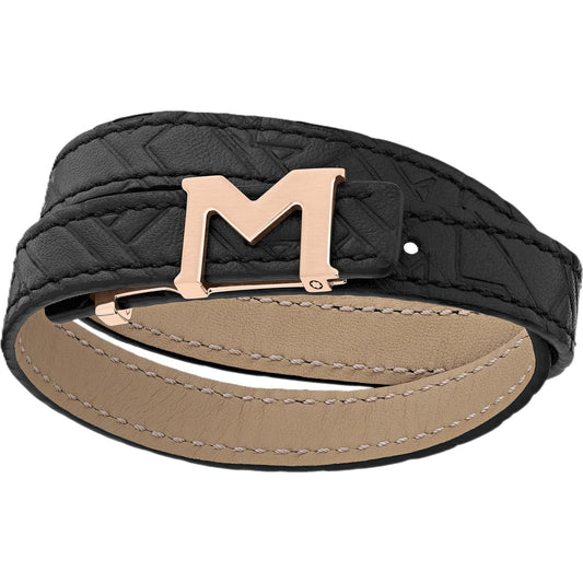 MONTBLANC LEATHER Mod. M LOGO FASHION ACCESSORIES MONTBLANC Dark Slate Gray