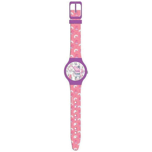 PEPPA PIG KID WATCH Mod. 482625 - Tin Box WATCHES CARTOON Pale Violet Red