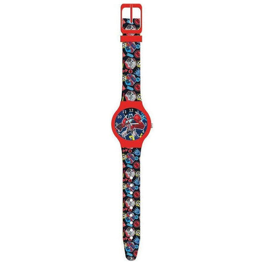 TRANSFORMERS KID WATCH Mod. 483204 - Tin Box WATCHES CARTOON Maroon