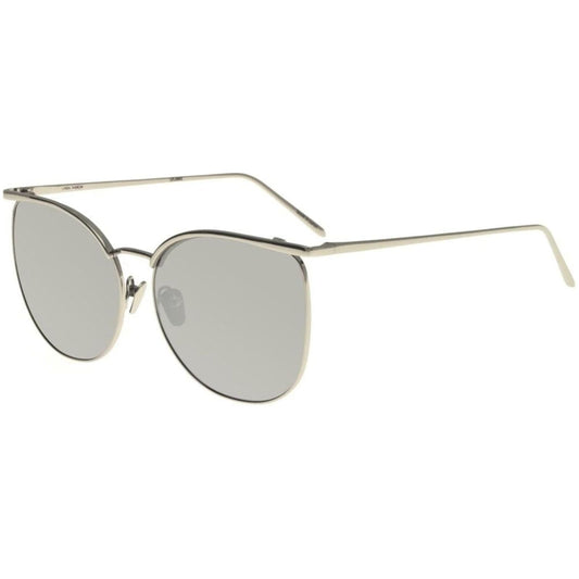 LINDA FARROW MOD. LINDA FARROW 509 WHITE GOLD MIRROR SUNGLASSES & EYEWEAR LINDA FARROW SUNGLASSES